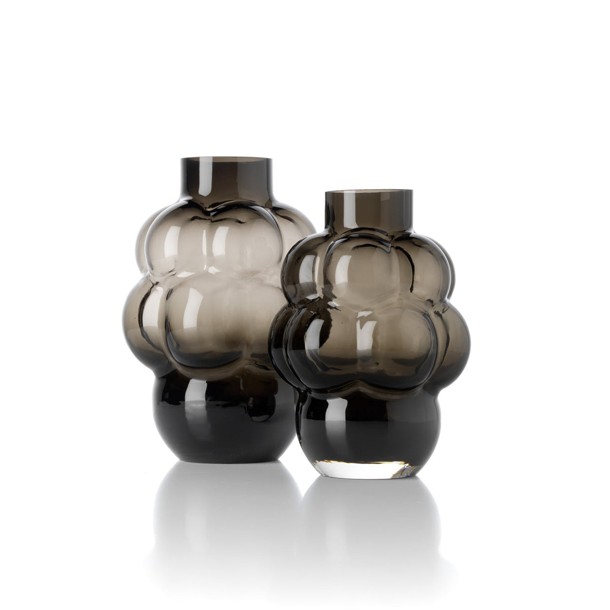 El jarrón Grape – Gris oscuro – L