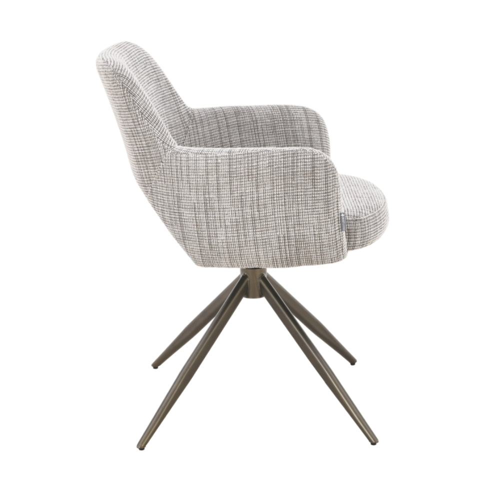 MUST Living Silla de comedor giratoria DiCaprio Beige