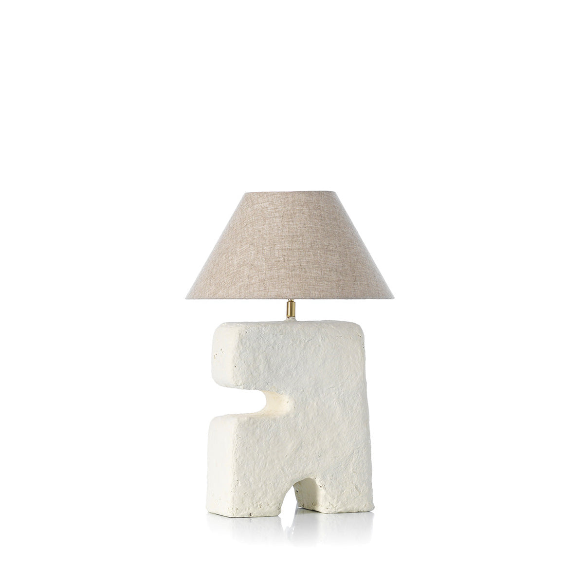 Lámpara de mesa L’Objet blanca M Bazar Bizar