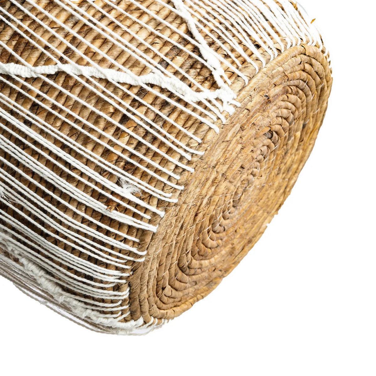 La cesta de macramé de punto recto - L