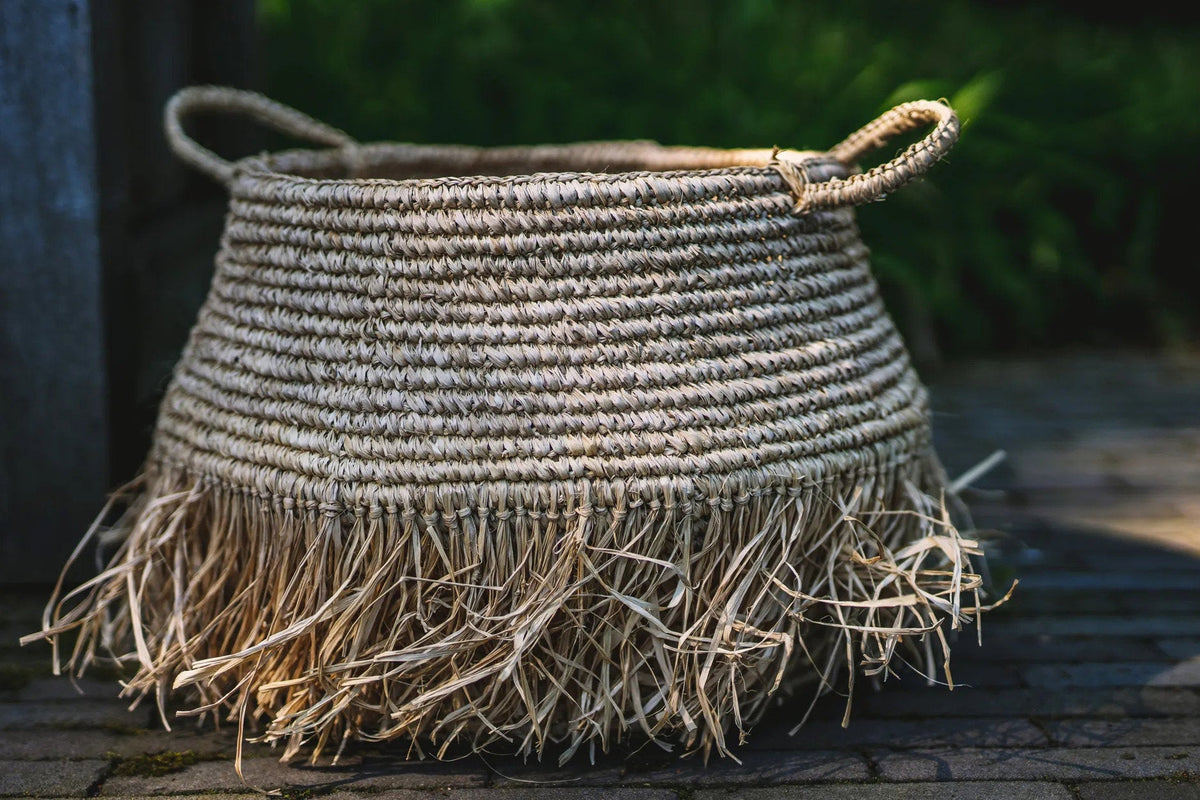 La Cesta Deluxe de Rafia - Natural - L