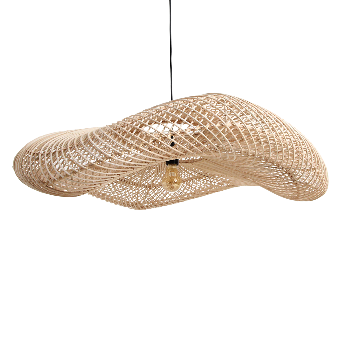 Lámpara colgante Wave Natural XL Raw Materials