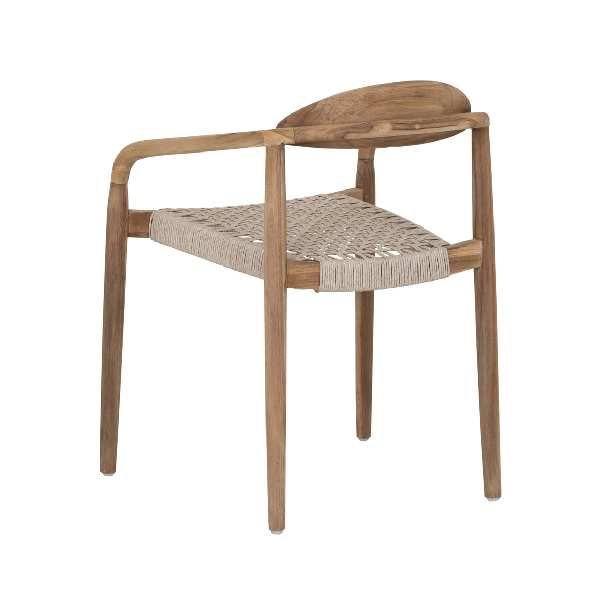 MUST Living Silla de comedor de exterior Santiago de madera de teca