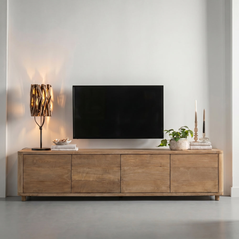 Mueble de TV DTP Home Nova Large con tapa de teca