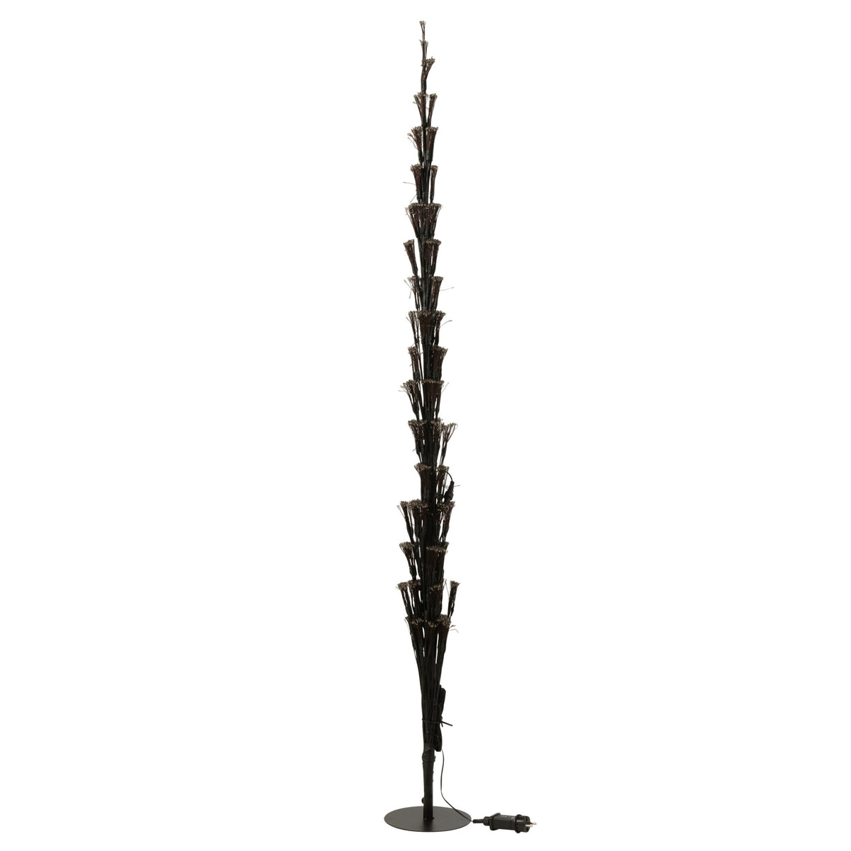 Árbol de Navidad Luces LED Multicolor Hierro Negro Extra Grande H240cm J-Line