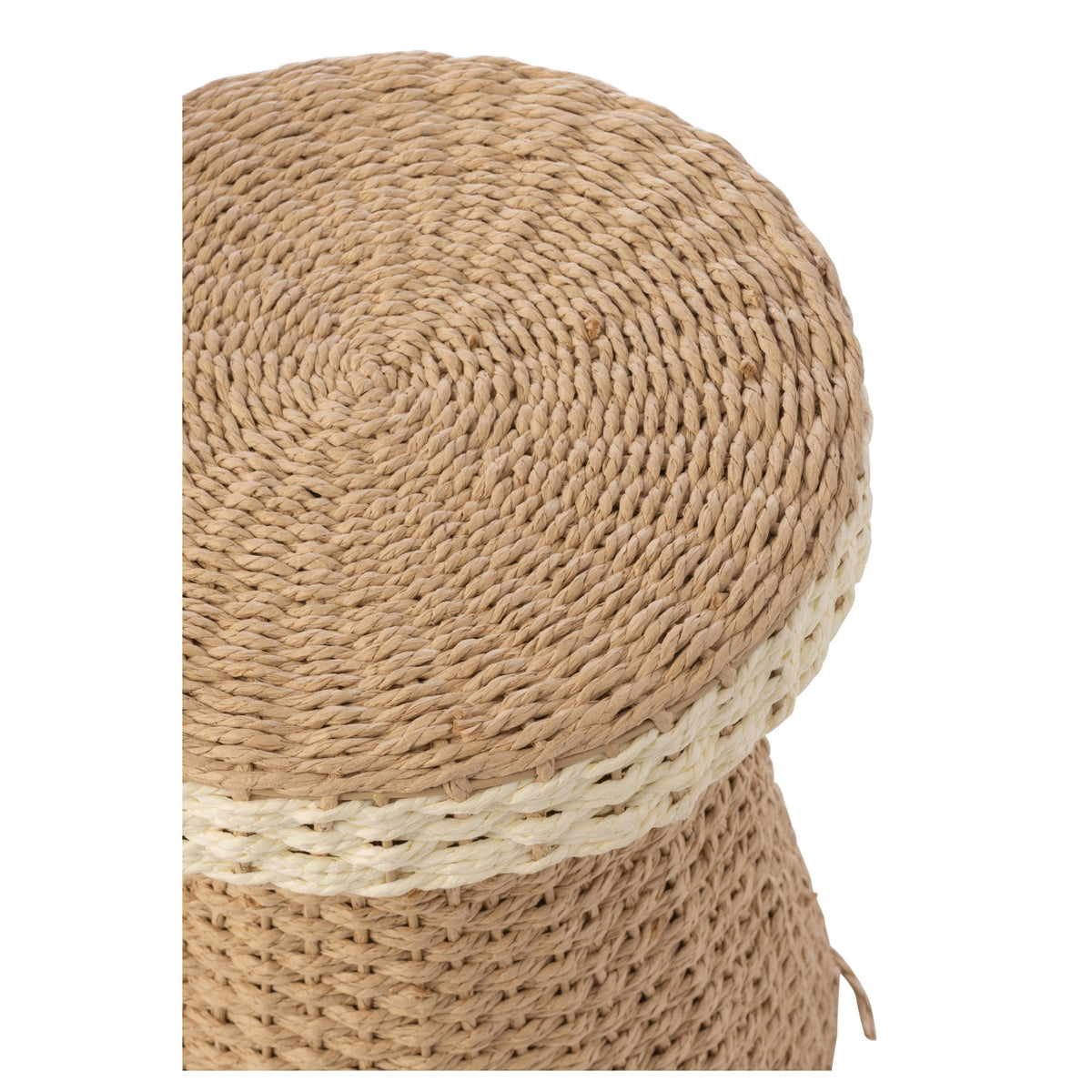 Juego de 2 mesas auxiliares Papel natural/blanco J-Line