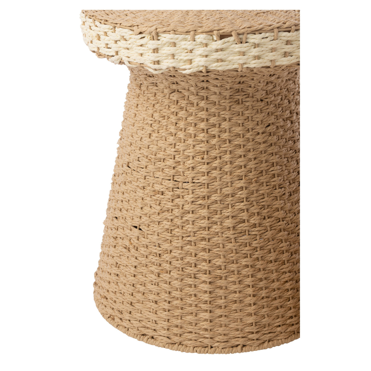 Juego de 2 mesas auxiliares Papel natural/blanco J-Line