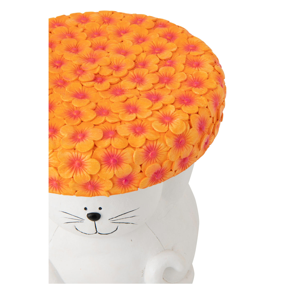 Mesa auxiliar Gato Magnesio Blanco/Naranja J-Line