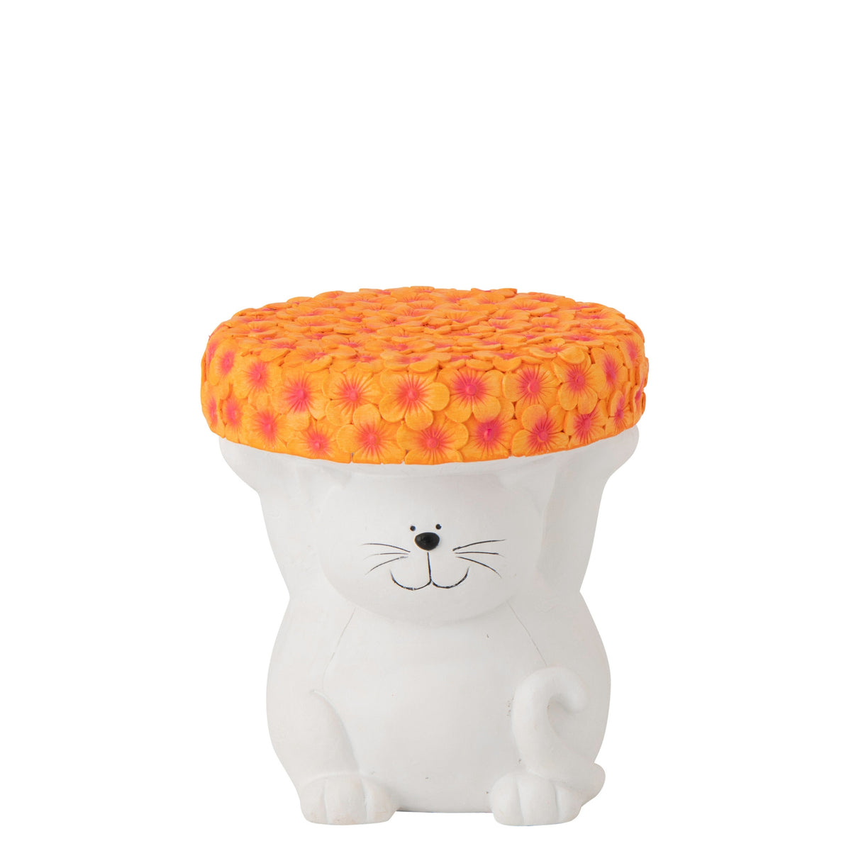 Mesa auxiliar Gato Magnesio Blanco/Naranja J-Line