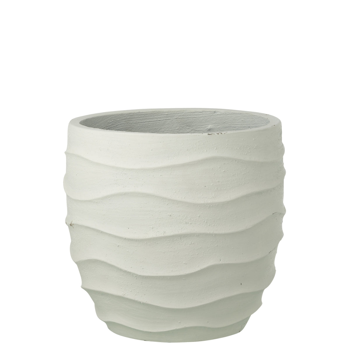Maceta Golf + Exterior Arena Blanco Grande J-Line