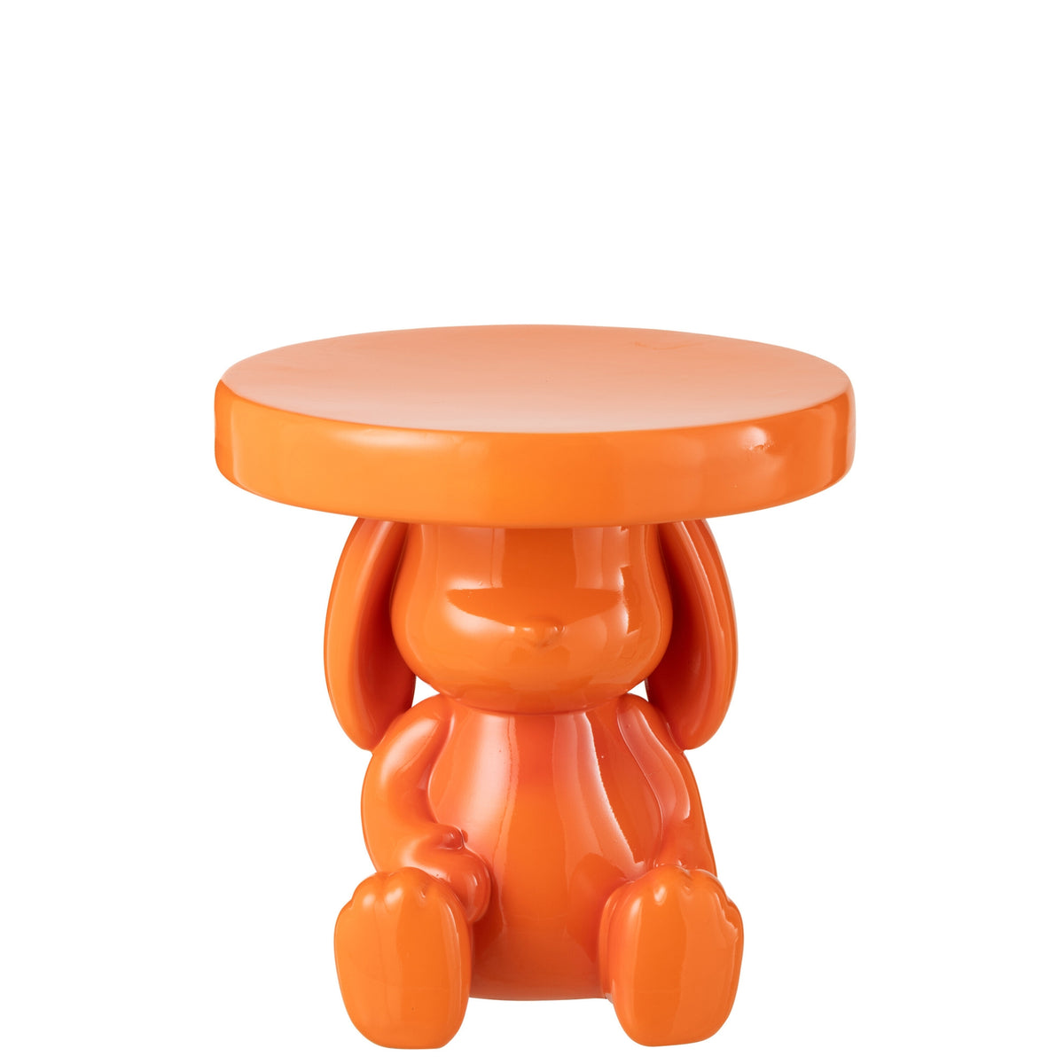 Mesa auxiliar Oso Polirresina Naranja J-Line