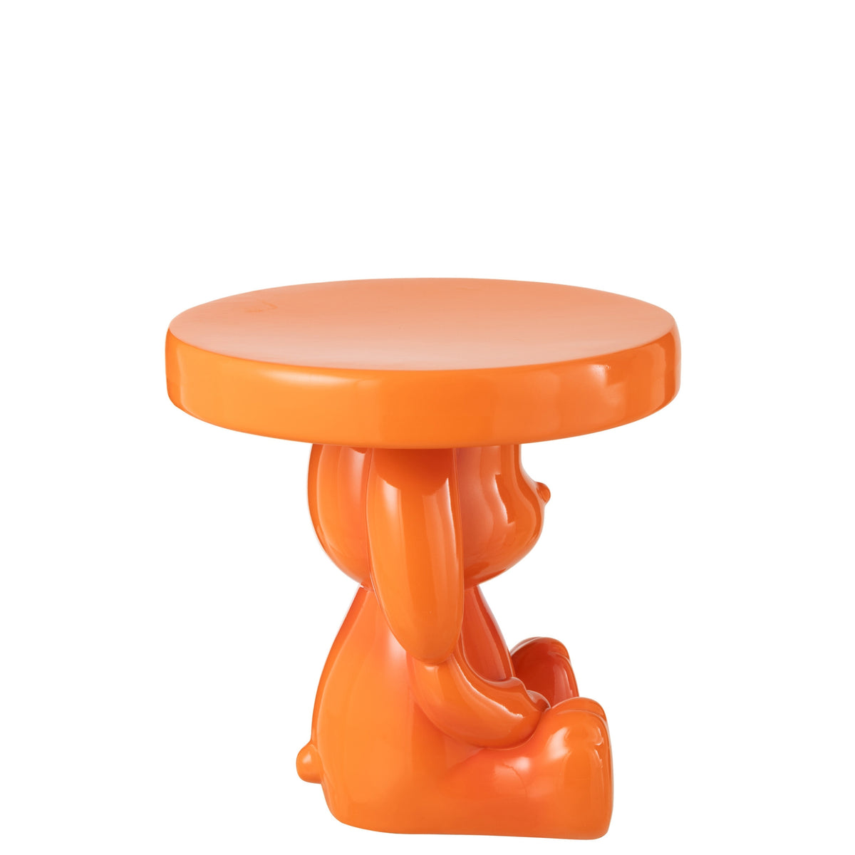 Mesa auxiliar Oso Polirresina Naranja J-Line