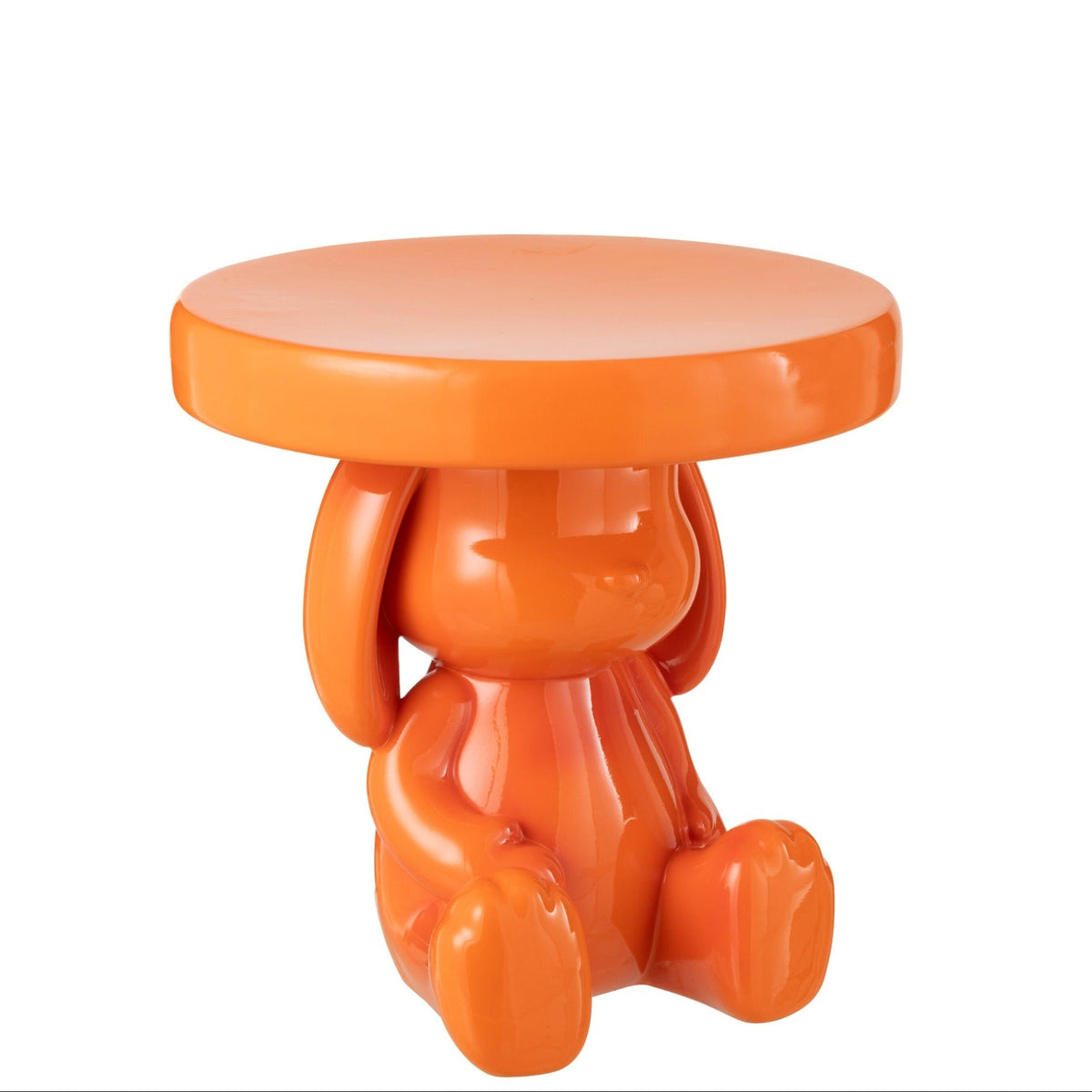 Mesa auxiliar Oso Polirresina Naranja J-Line