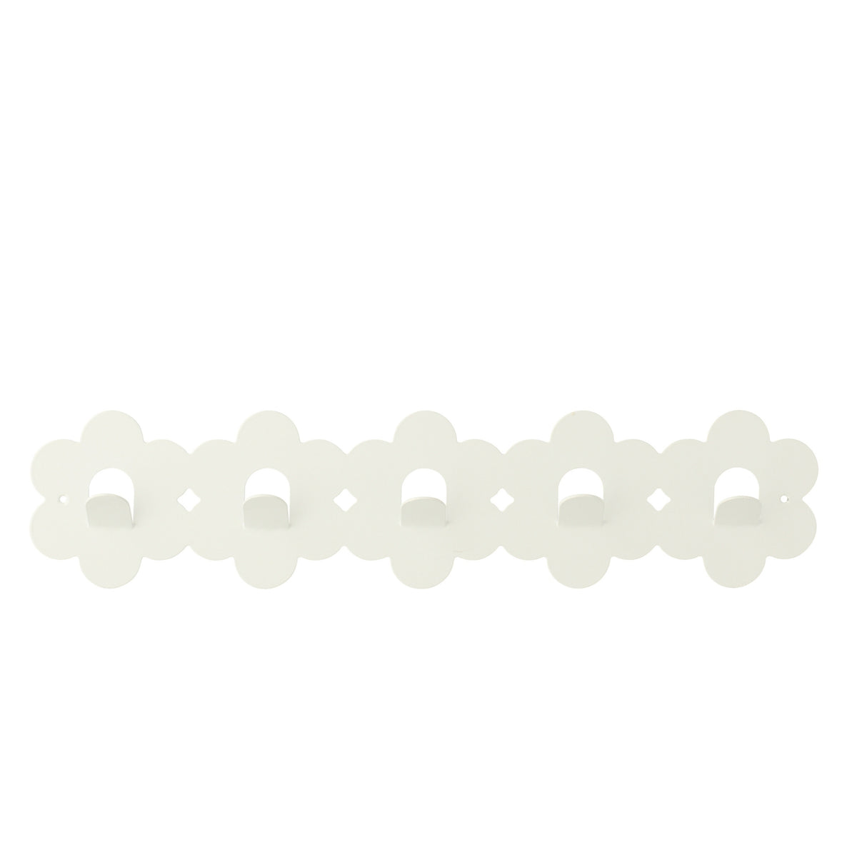 Perchero Flor Hierro Blanco J-Line
