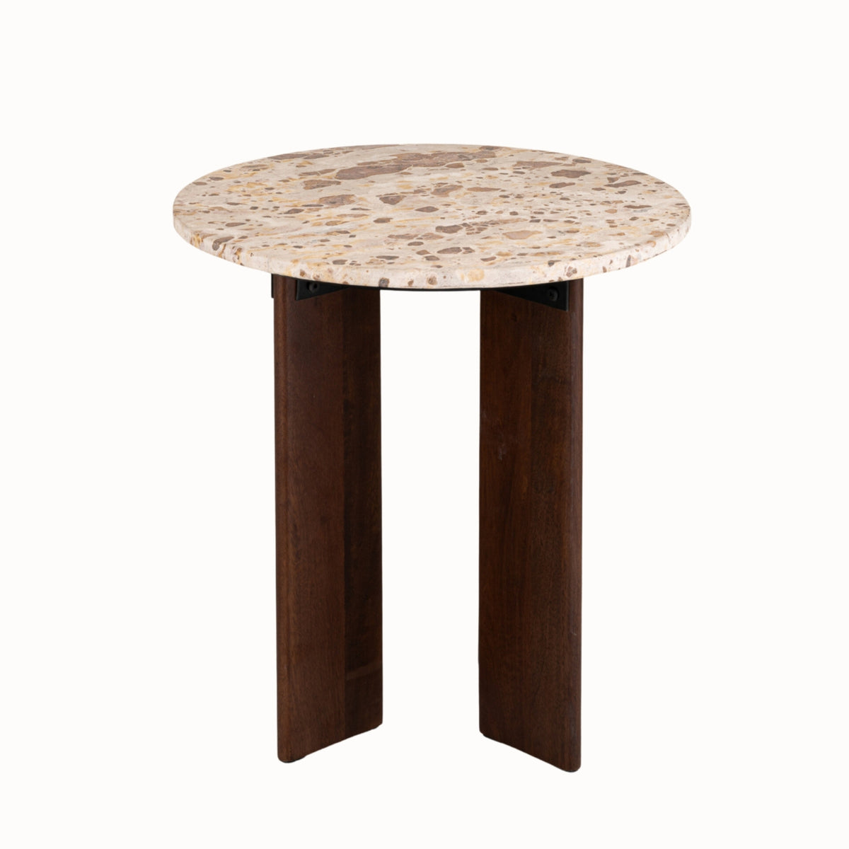 Mesa auxiliar Mathilde Mármol Natural/Beige J-Line