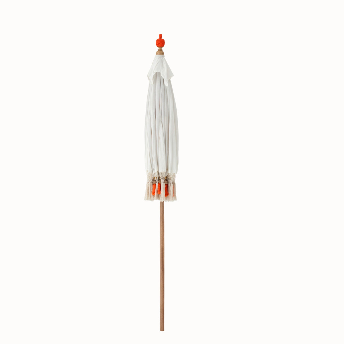 Sombrilla Flavie Madera/Algodón Crudo/Naranja J-Line