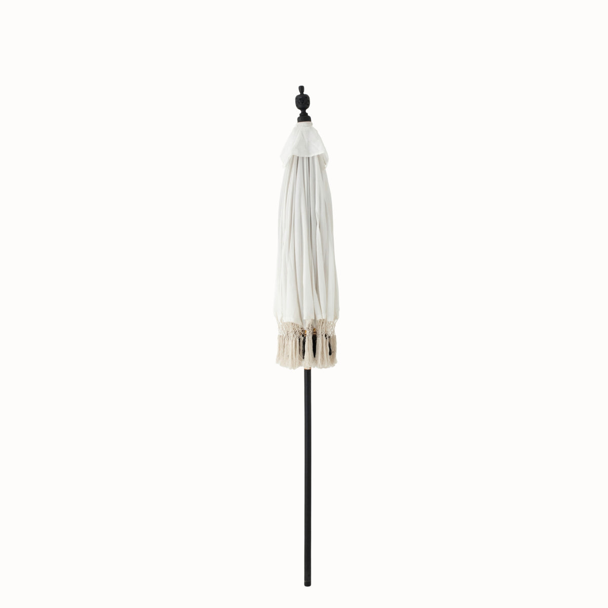 Sombrilla Flavie Madera/Algodón Crudo/Negro J-Line