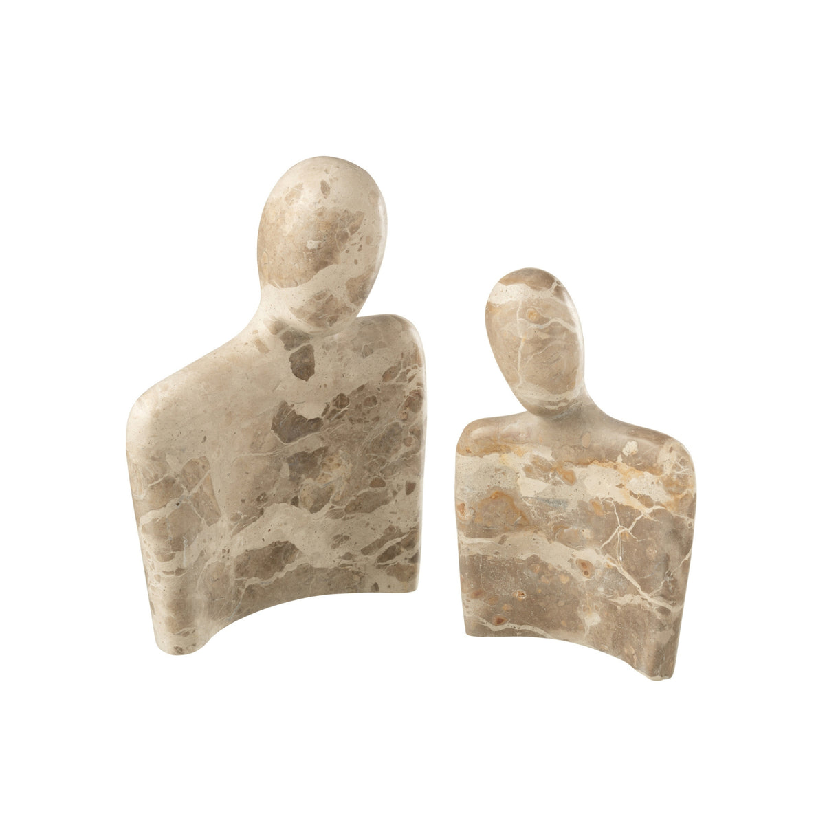 Pareja de cojines de abrazar mármol beige J-Line