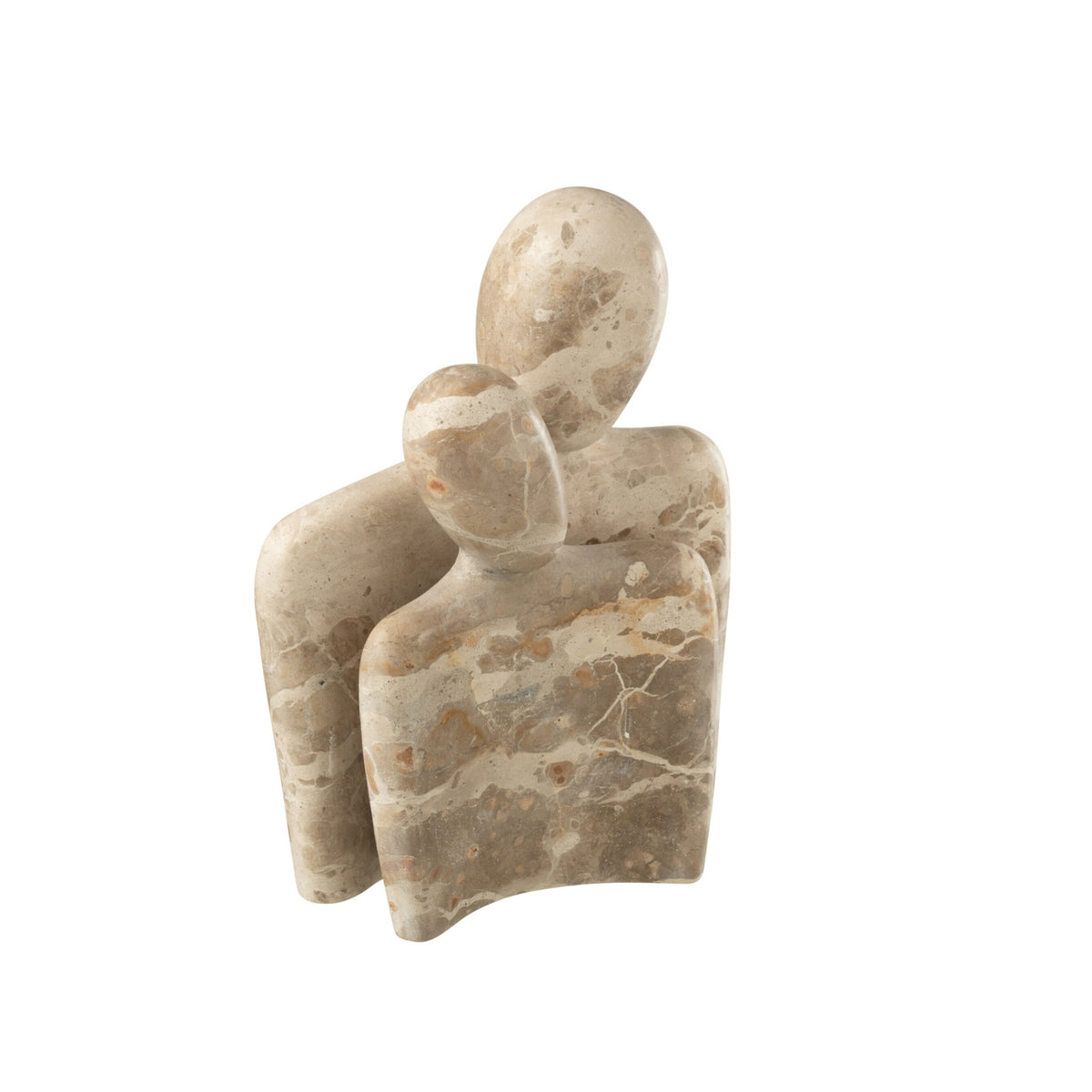 Pareja de cojines de abrazar mármol beige J-Line