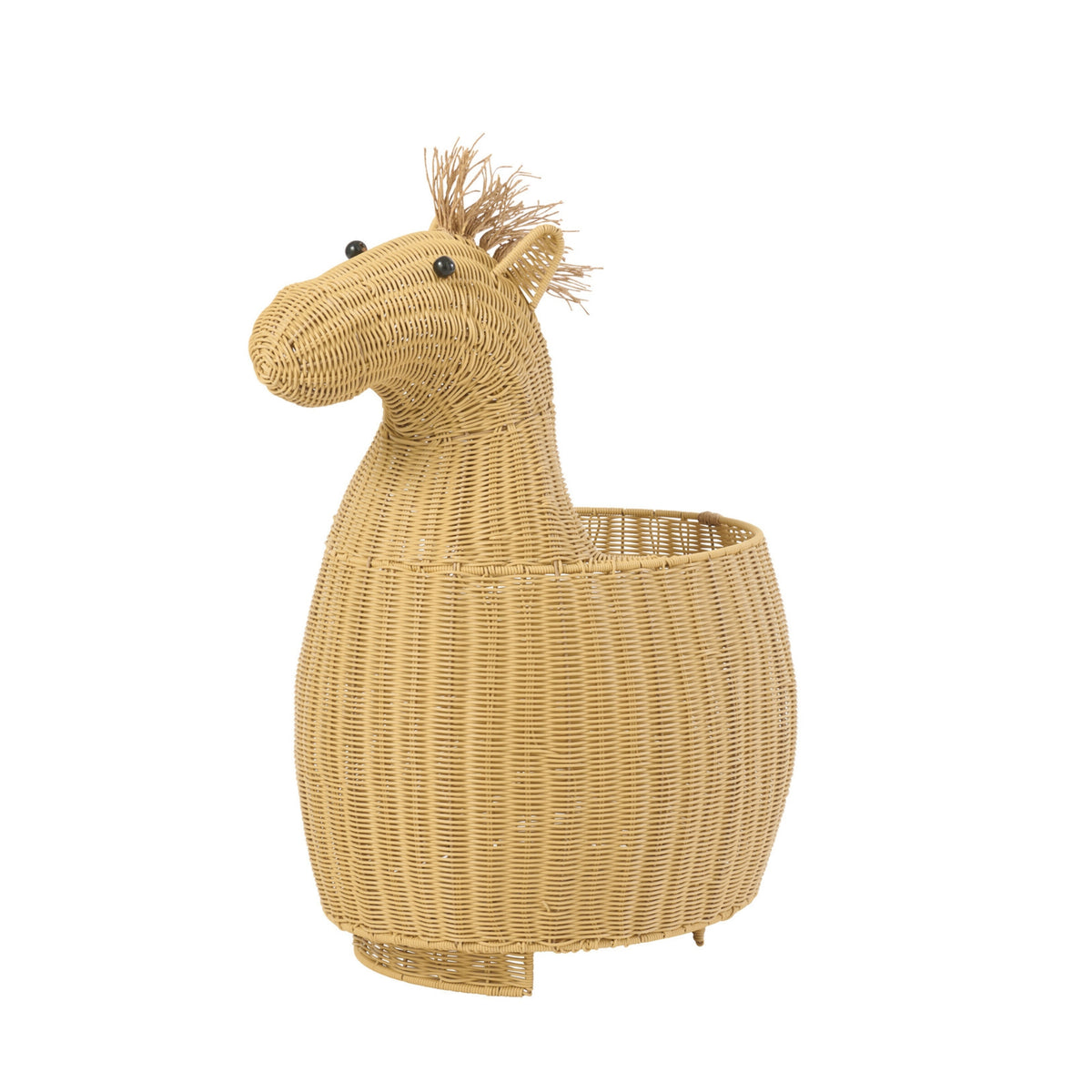 Cesta Caballo Plástico Natural J-Line