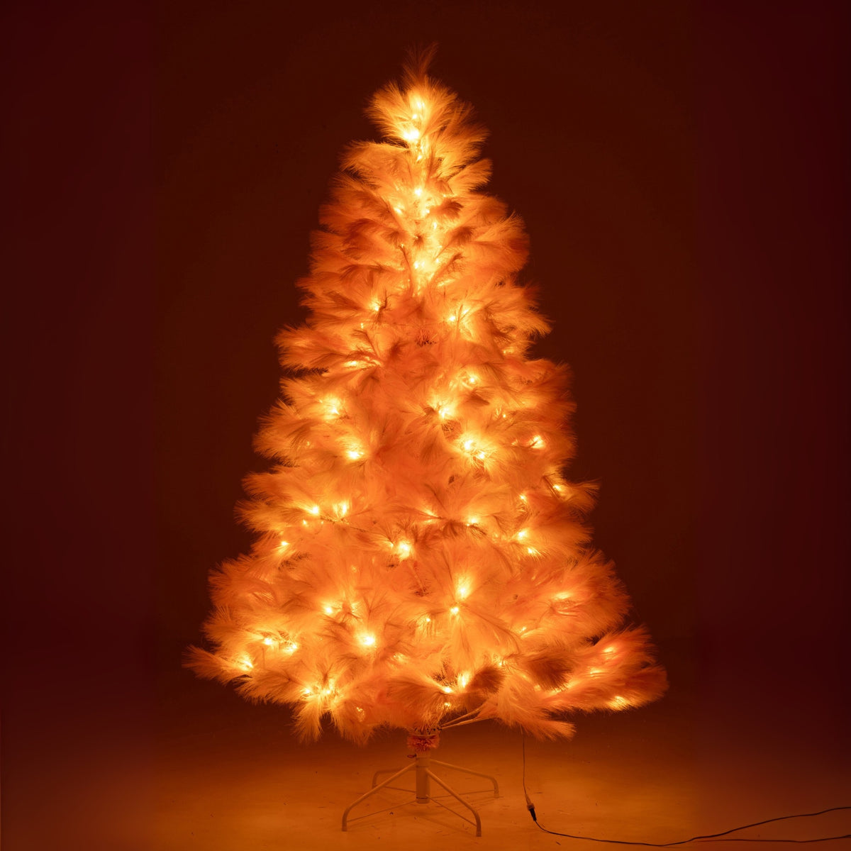 Árbol de Navidad 400 LED Pampa Metal Rosa Claro H210cm J-Line