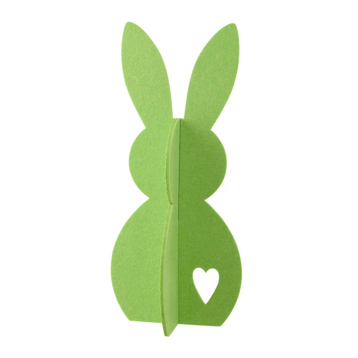 Decoración de Pascua Conejo Verde de Fieltro Set de 3 J-Line