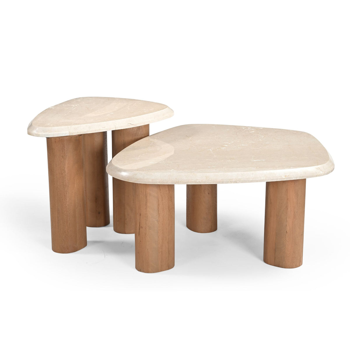 Mesa de centro Nuvé Botticino Mármol Natural 84cm Starfurn