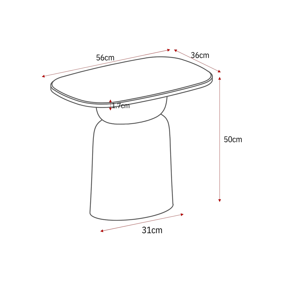Mesa de centro Nuvé Botticino Mármol Natural 100cm Starfurn