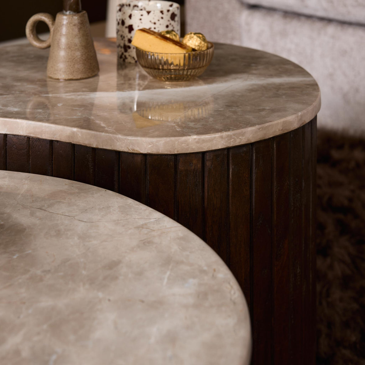 Mesa de centro Nomi Madera de mango Marrón 70cm Starfurn