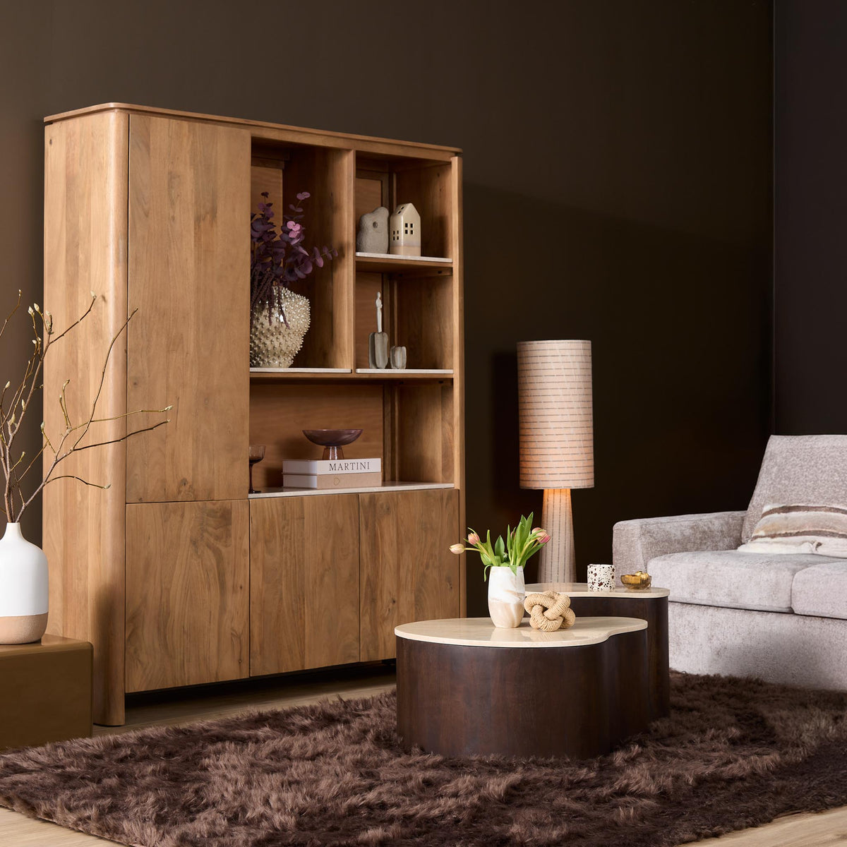 Mesa de centro Nomi Madera de mango Marrón 70cm Starfurn