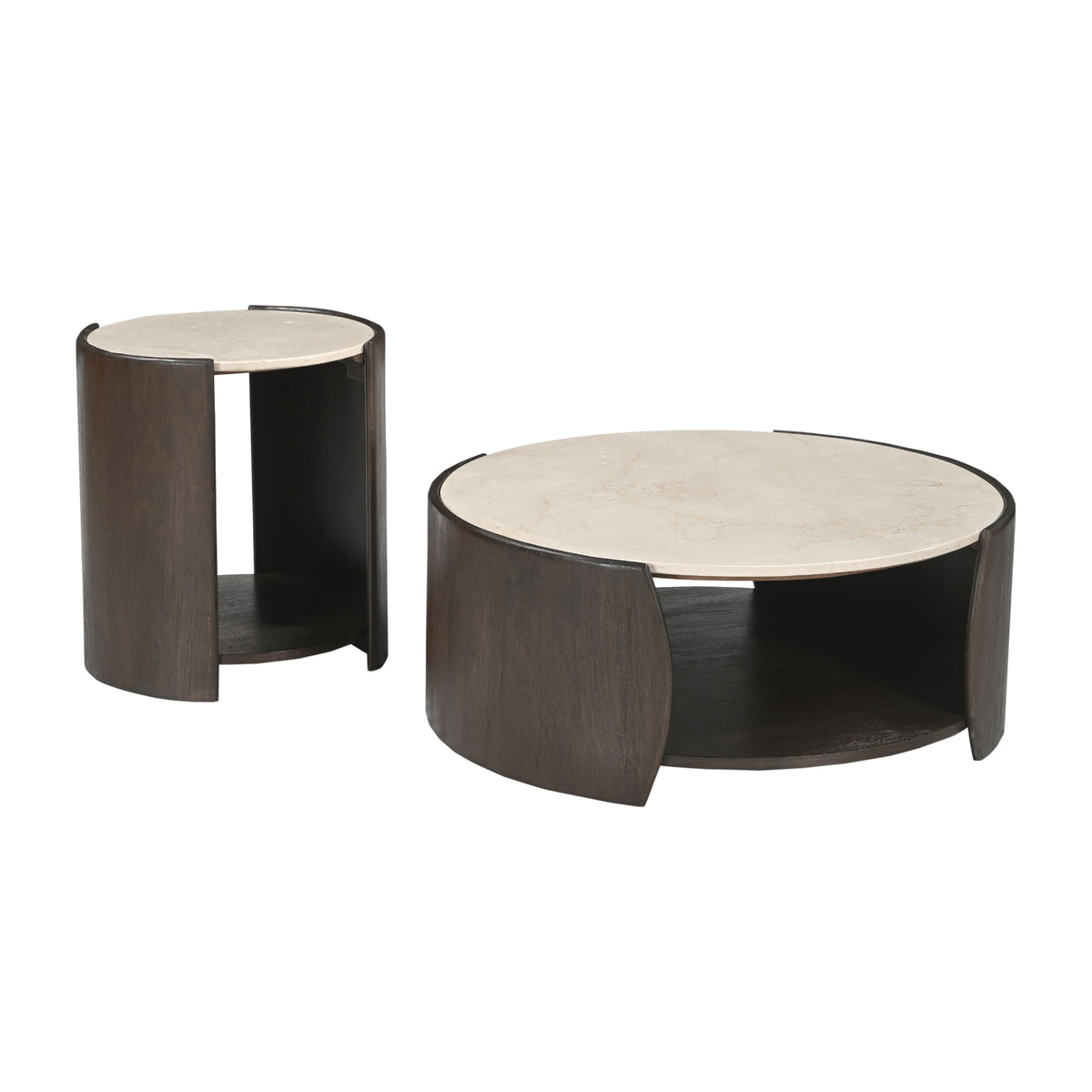 Mesa de centro Rune Mármol Botticino 80cm Starfurn