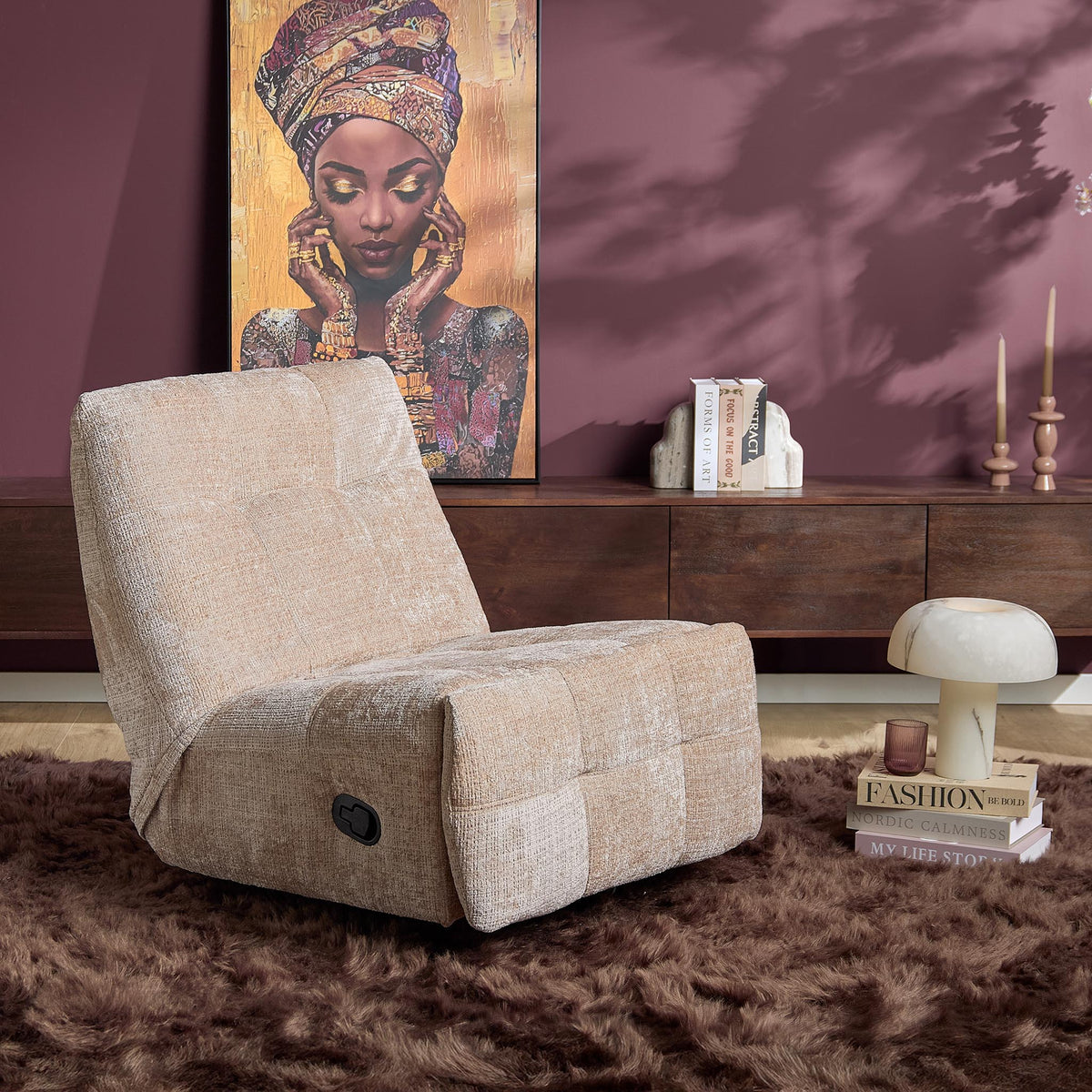 Sillón relax Chill Tela Beige Starfurn