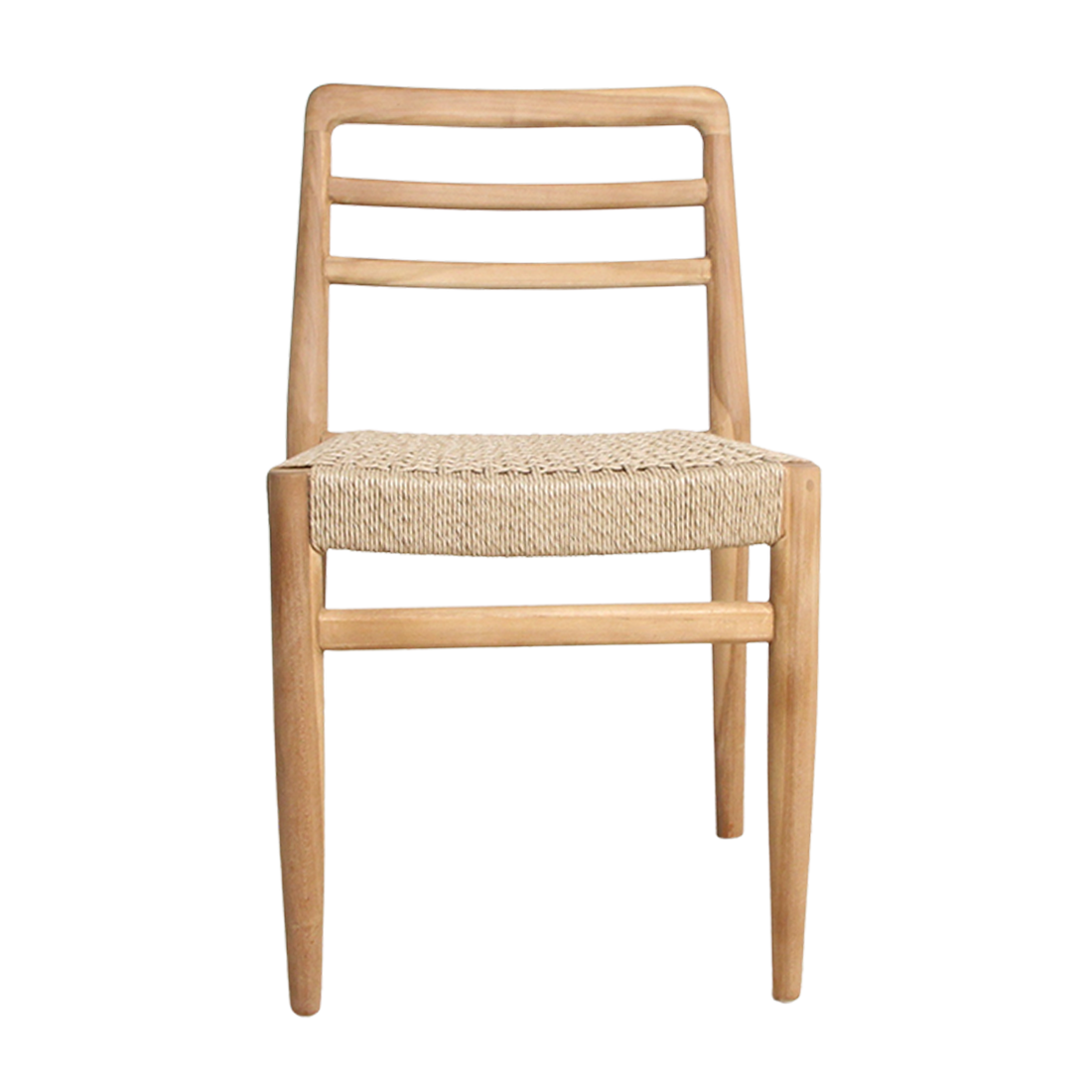 Silla de terraza Verano sin reposabrazos, color natural, juego de 2, Raw Materials