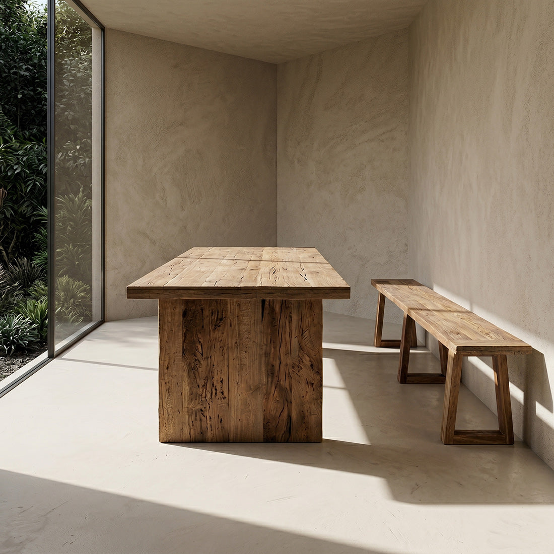 Mesa de comedor Farmwood Waterfall - 240cm Raw Materials