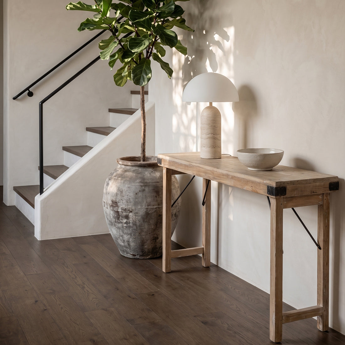 Consol plegable Limewash Materias primas