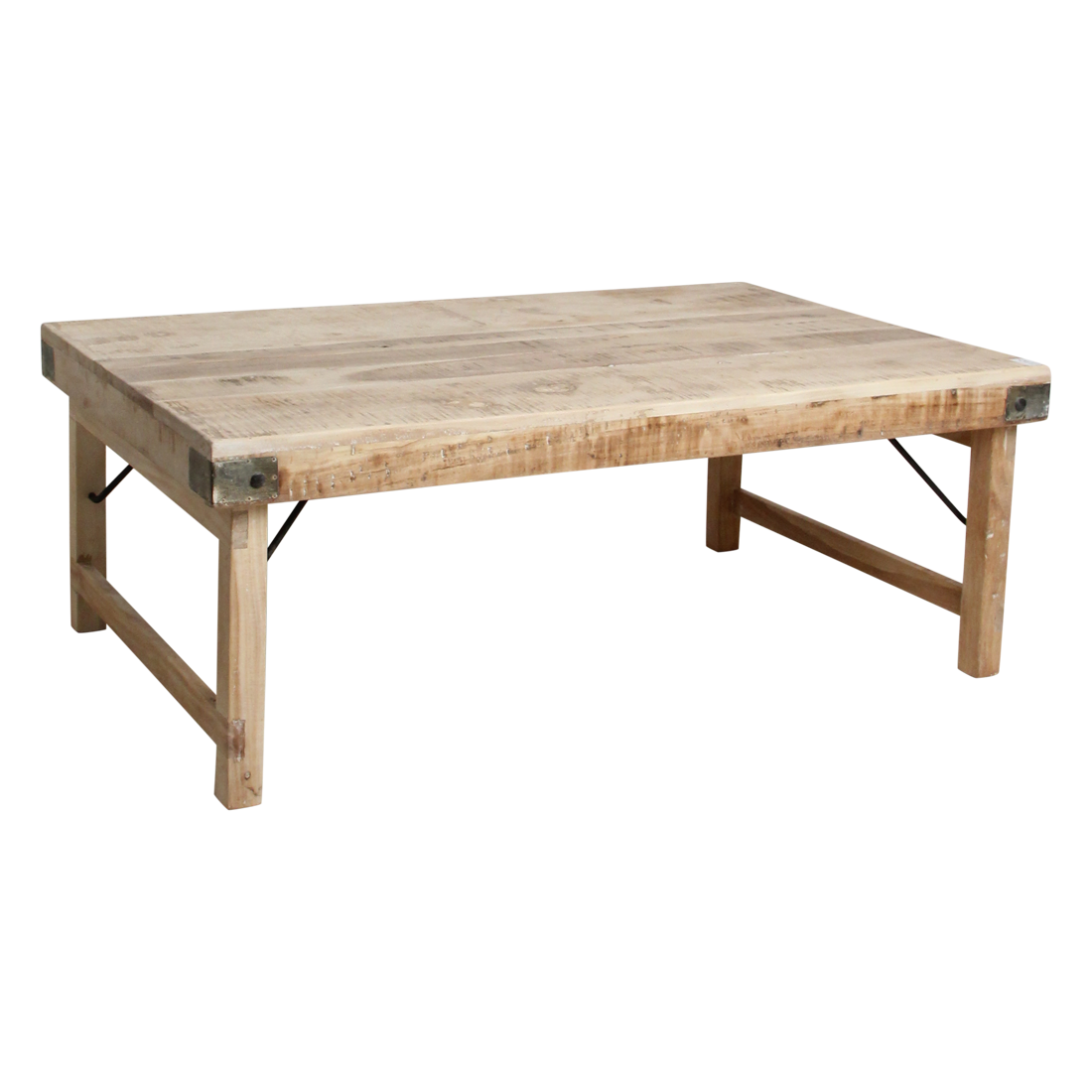 Mesa de centro plegable Limewash Raw Materials