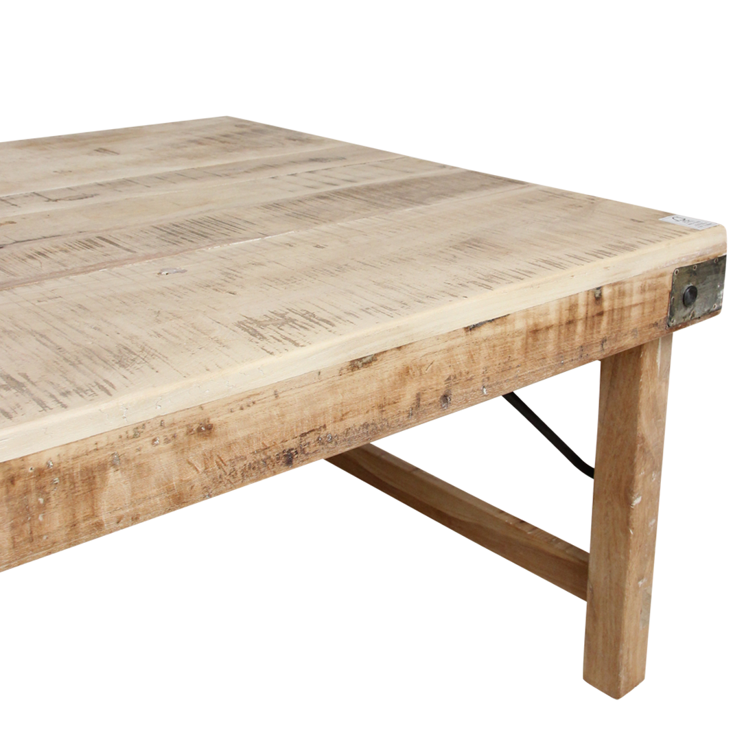 Mesa de centro plegable Limewash Raw Materials