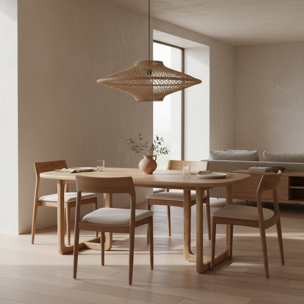 Mesa de comedor Invierno de teca 240 cm Raw Materials
