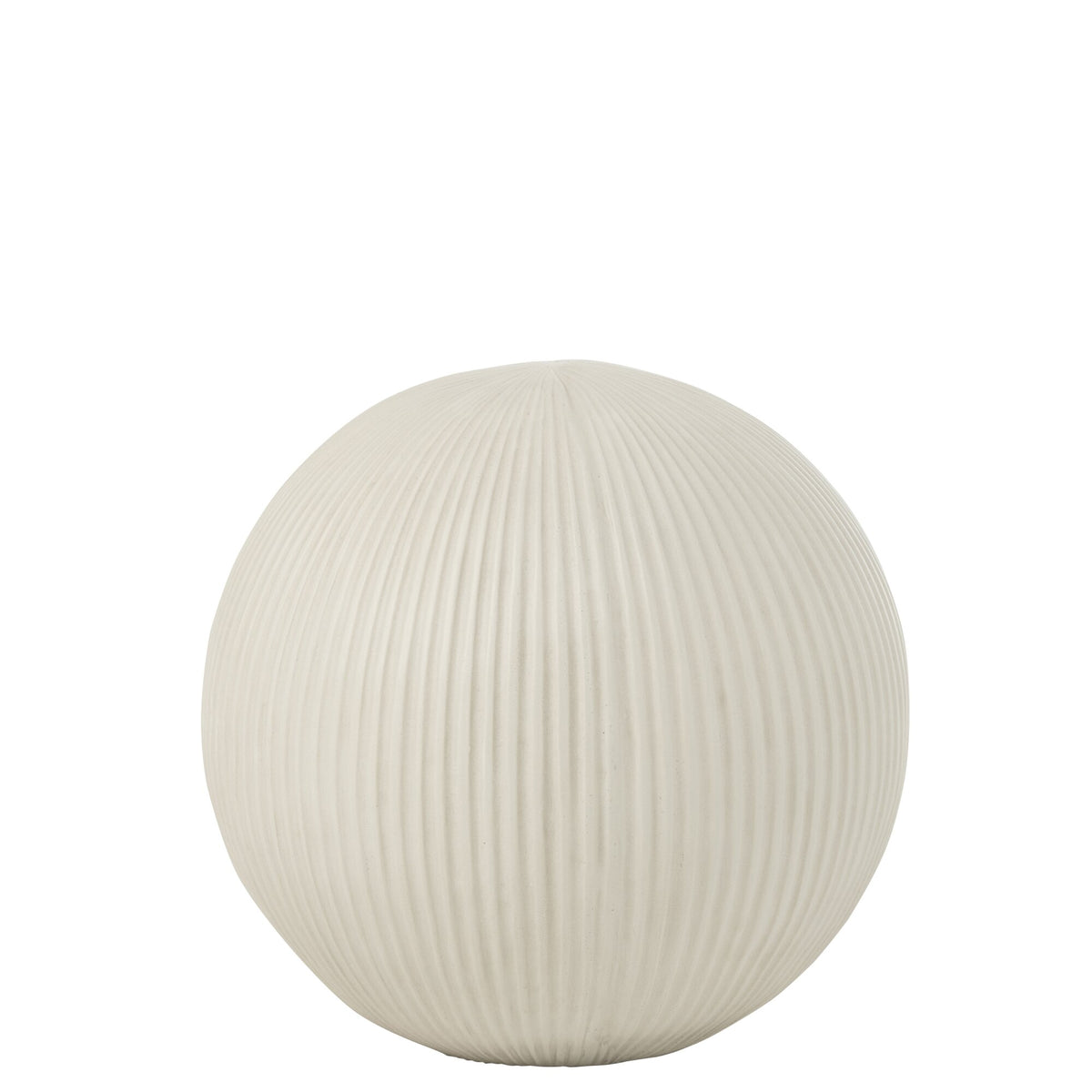 Bola decorativa de arcilla blanca grande 39,5cmx37,5cmx39,5cm J-Line