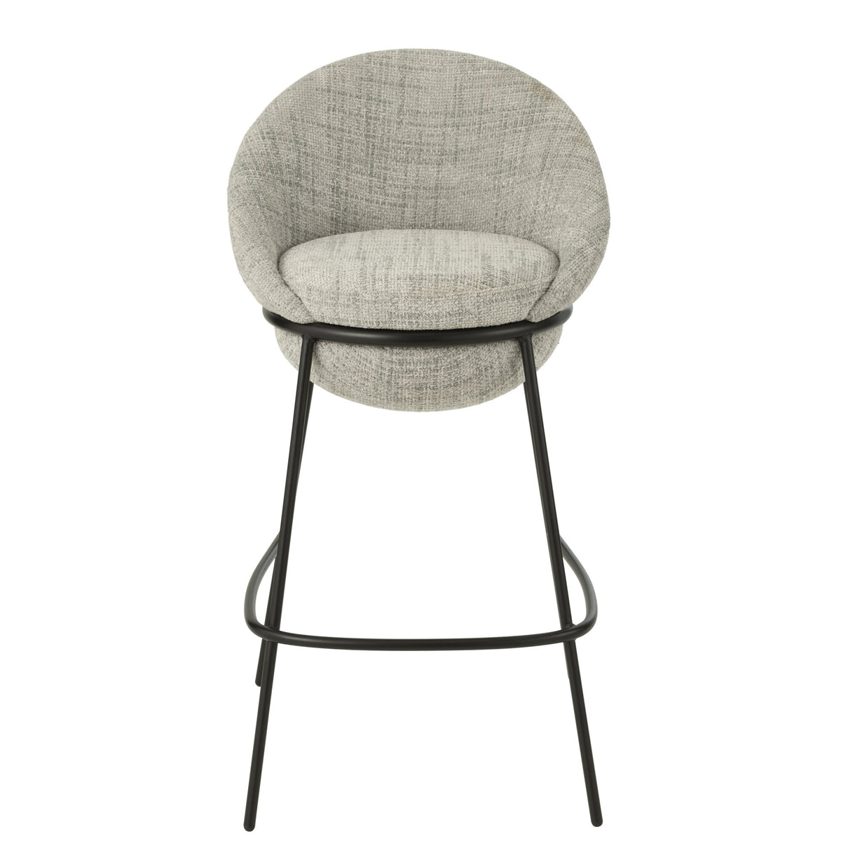 Taburete de bar de hierro gris/negro - J-Line