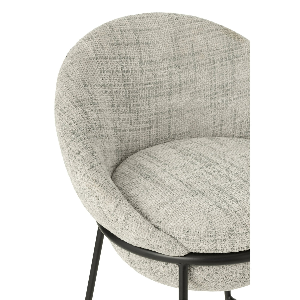 Taburete de bar de hierro gris/negro - J-Line