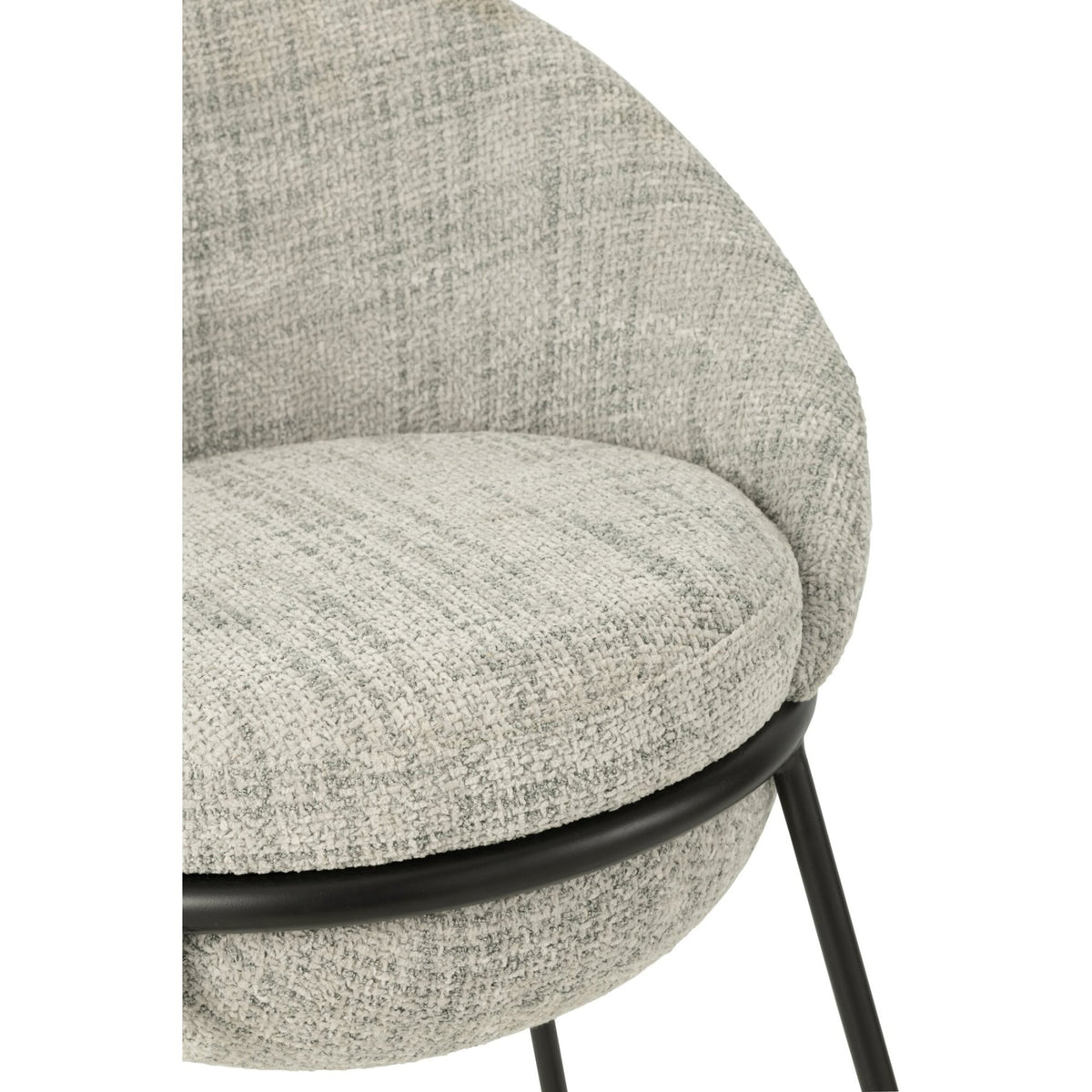 Taburete de bar de hierro gris/negro - J-Line
