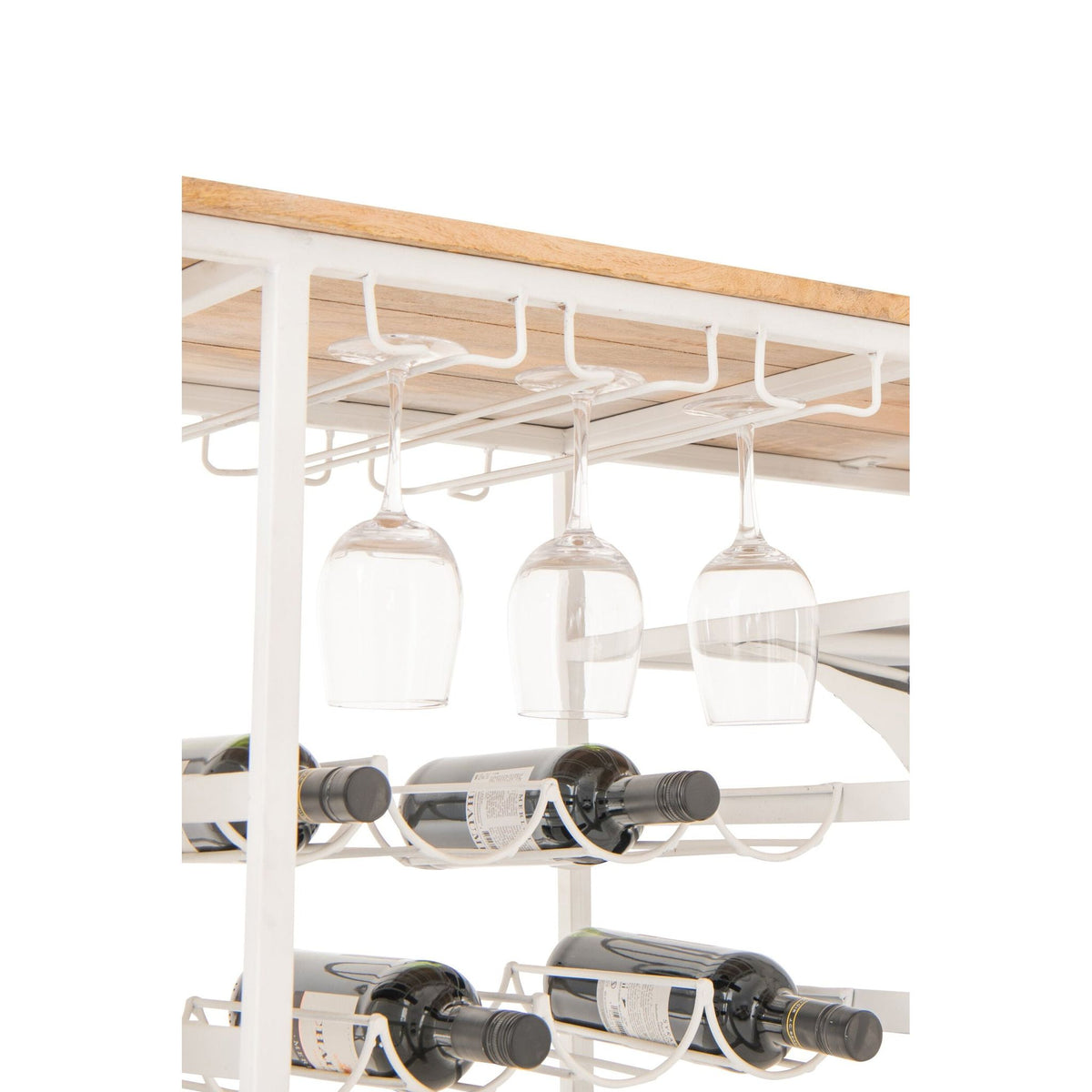 Mueble de bar Retro Scooter Rayado Hierro Azul/Blanco J-Line