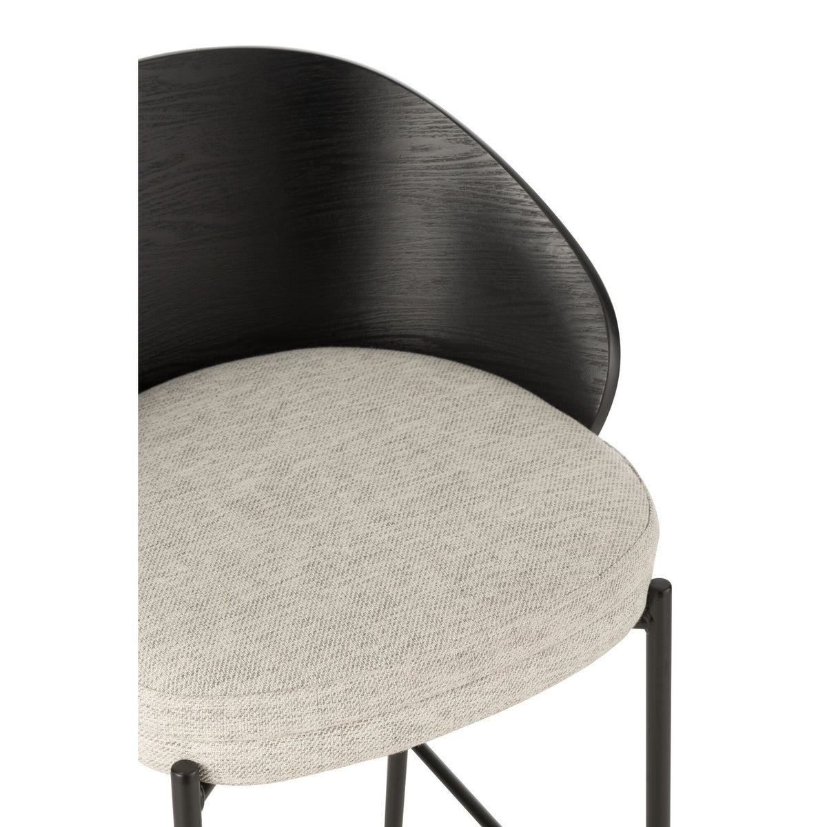 Taburete de bar Lone Multiplex/Metal Negro/Gris J-Line