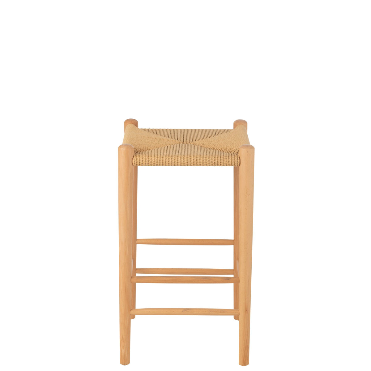 Taburete de bar Oriental Madera de fresno/Cuerda natural J-Line