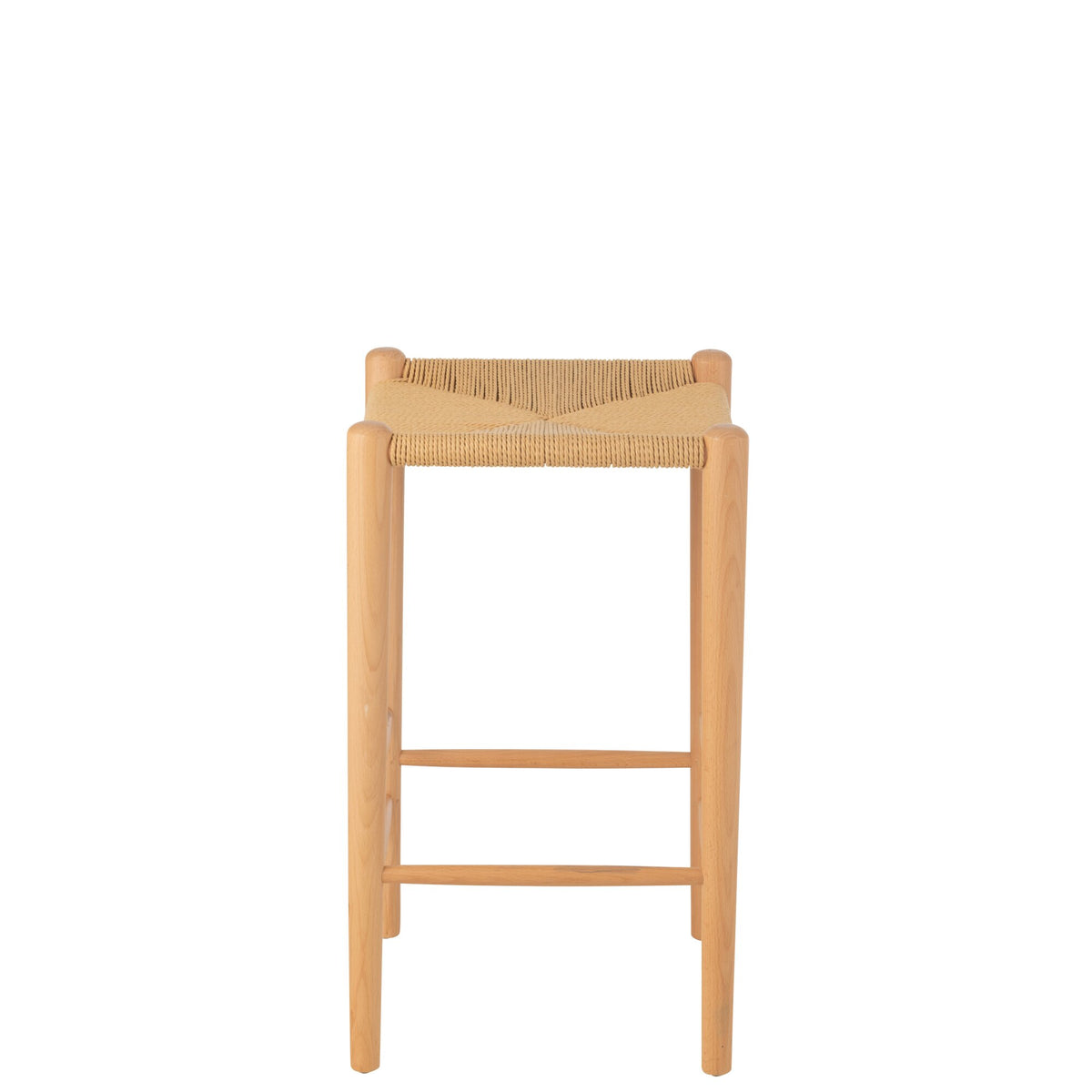 Taburete de bar Oriental Madera de fresno/Cuerda natural J-Line