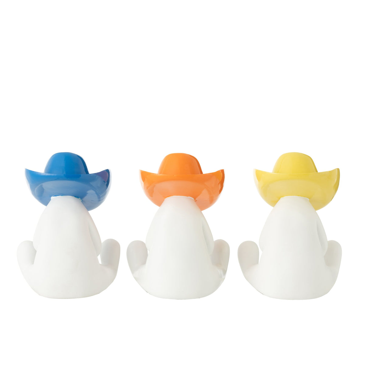 Figura de sombrero de vaquero, mezcla de resina, set de 3 de J-Line