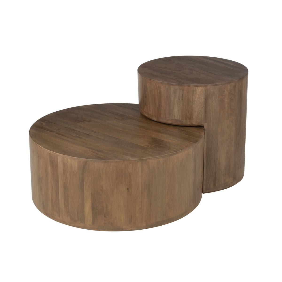 Mesas auxiliares Toge Madera de mango Marrón Set de 2 J-Line