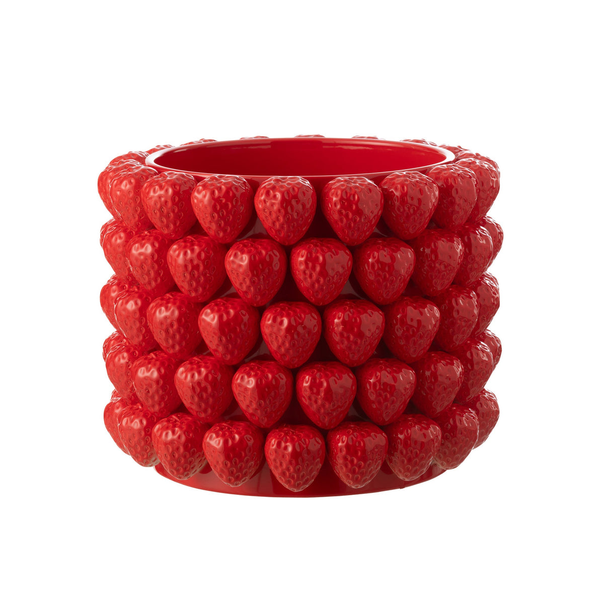 Maceta de Cerámica Fresas Roja Extra Grande J-Line