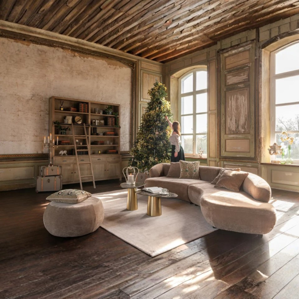 Librería Blois Madera de Pino Natural J-Line